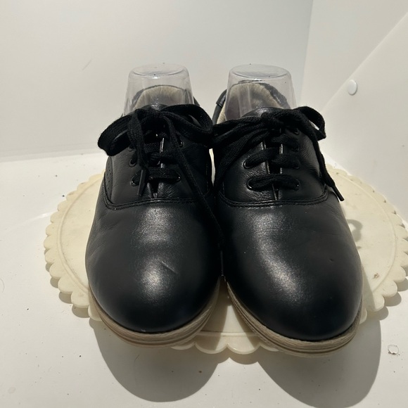 RED CROSS SHOES black lace up loafer size 10 - Picture 3 of 9